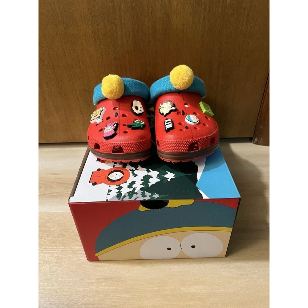 Crocs Adult South Park Cartman Cls Clg Clog Men's 8, Women's 10 Red New With Box